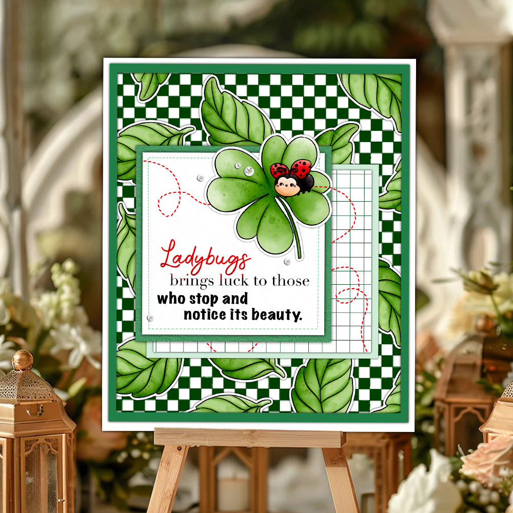 Lucky Ladybug Clover Dies & Stamps Set