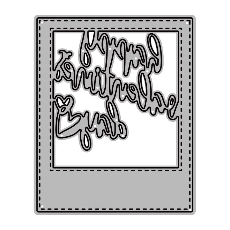 Valentine's Day Letters Background Frame Cutting Dies