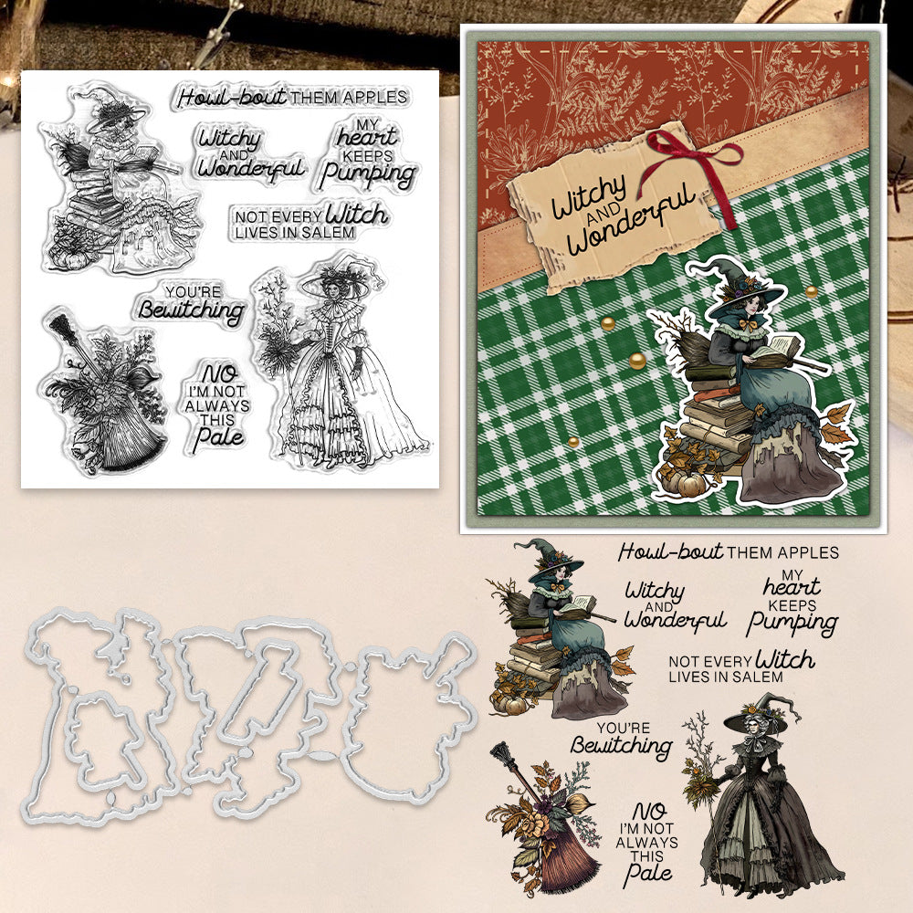 Halloween Witch Dies & Stamps Set