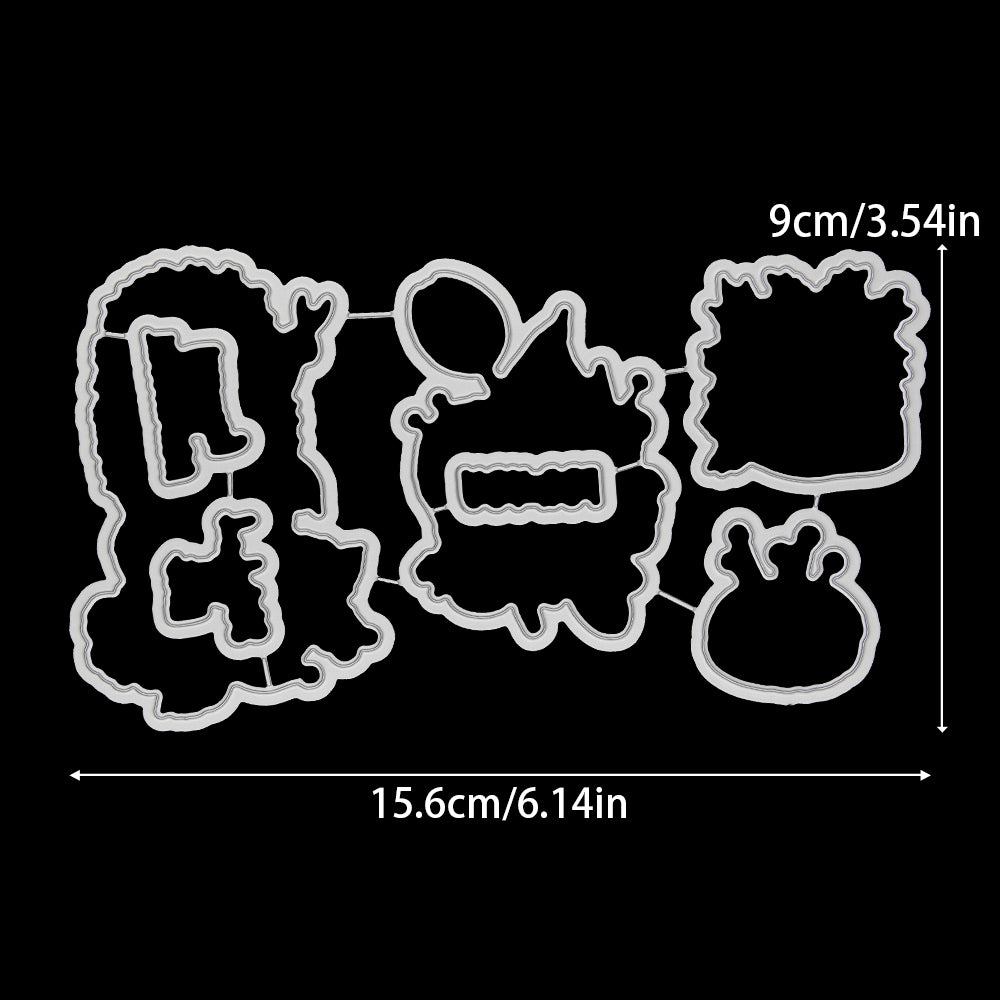Cute Tailor Mouse Dies & Stamps Set