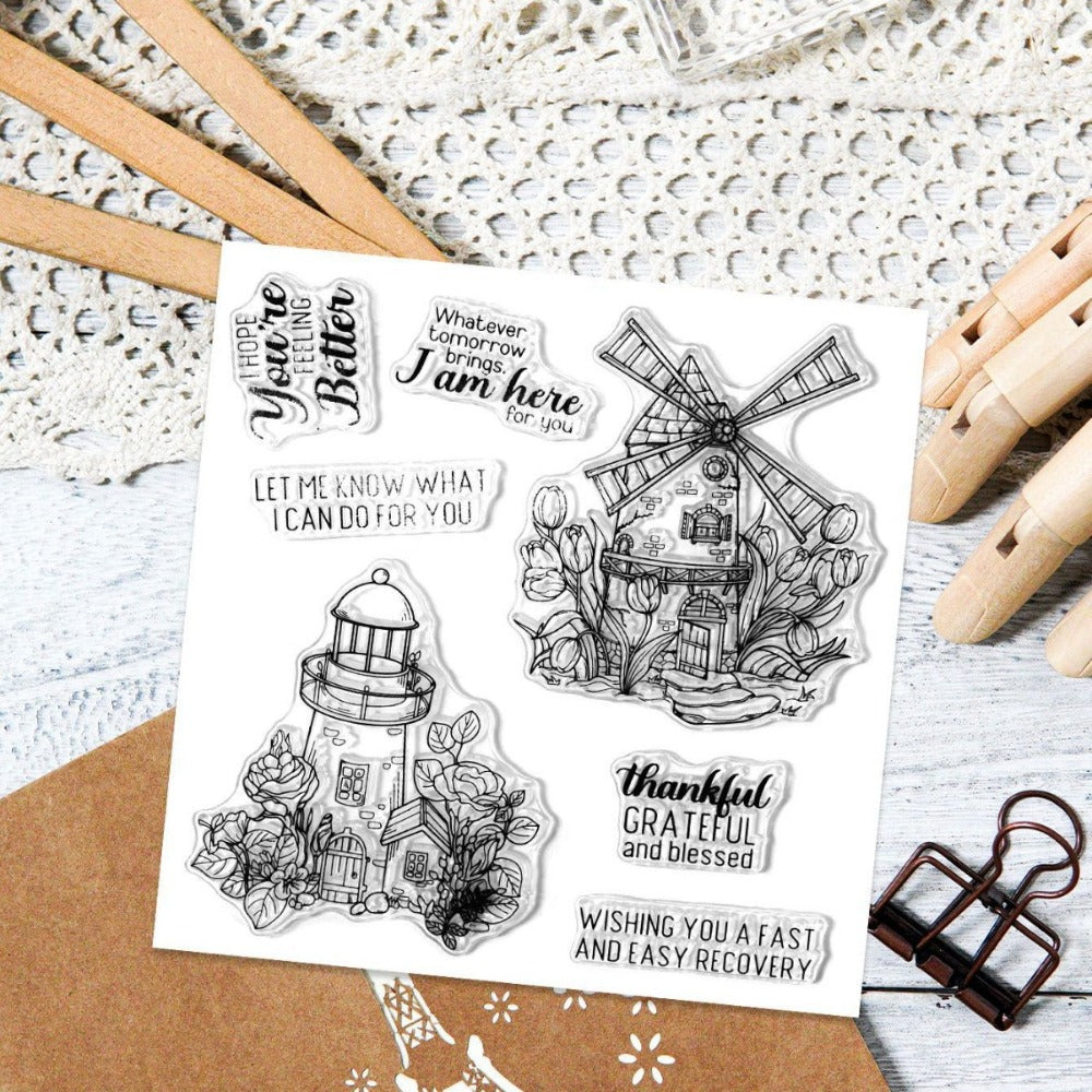Windmill Dies & Stamps Set