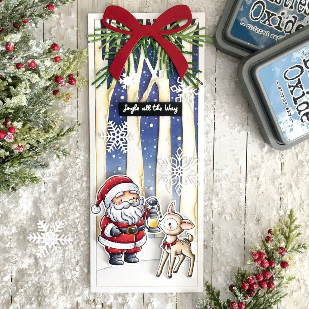 Santa Claus and Deer Dies & Stamps Set