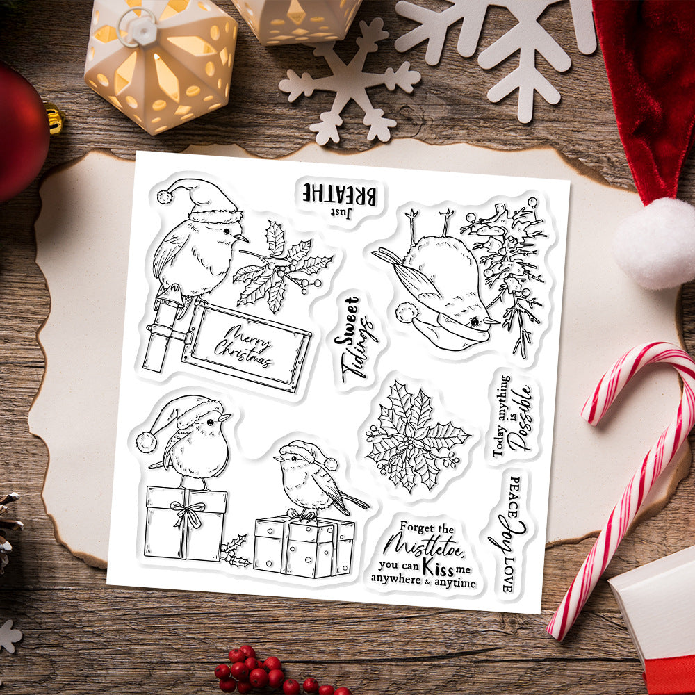 Christmas Birds Clear Stamps