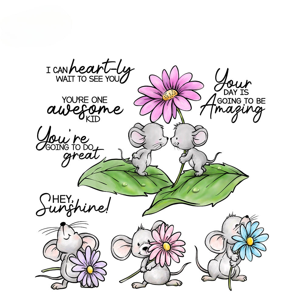 Cute Mouse Dies & Stamps Set
