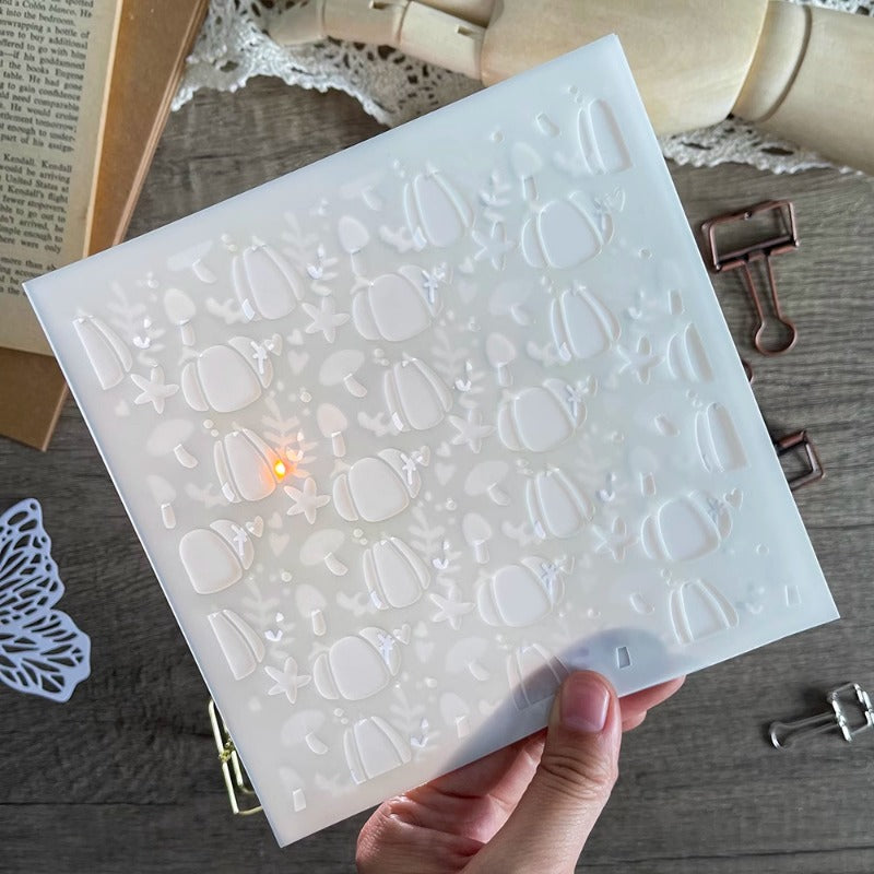 Pumpkin Mushrooms DIY Painting Hollow Stencil