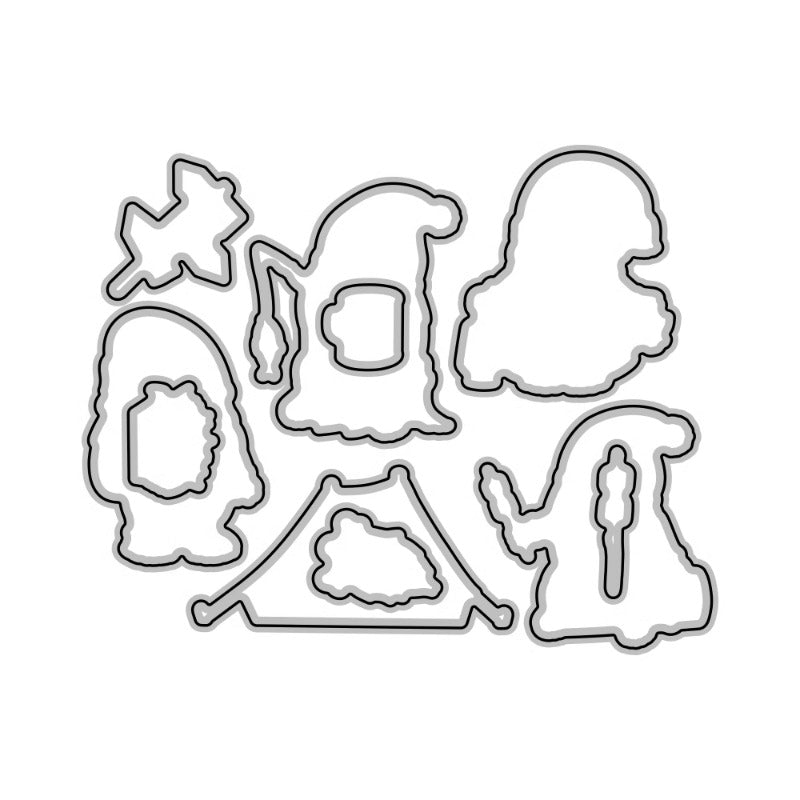 Gnomes Picnic Dies & Stamps Set