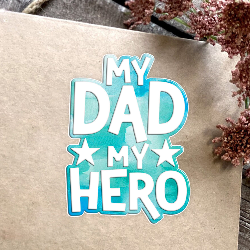 Father's Day Words Metal Cutting Dies