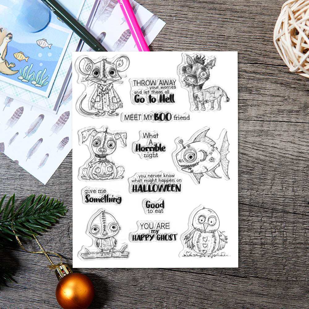 Halloween Animals Dies & Stamps Set