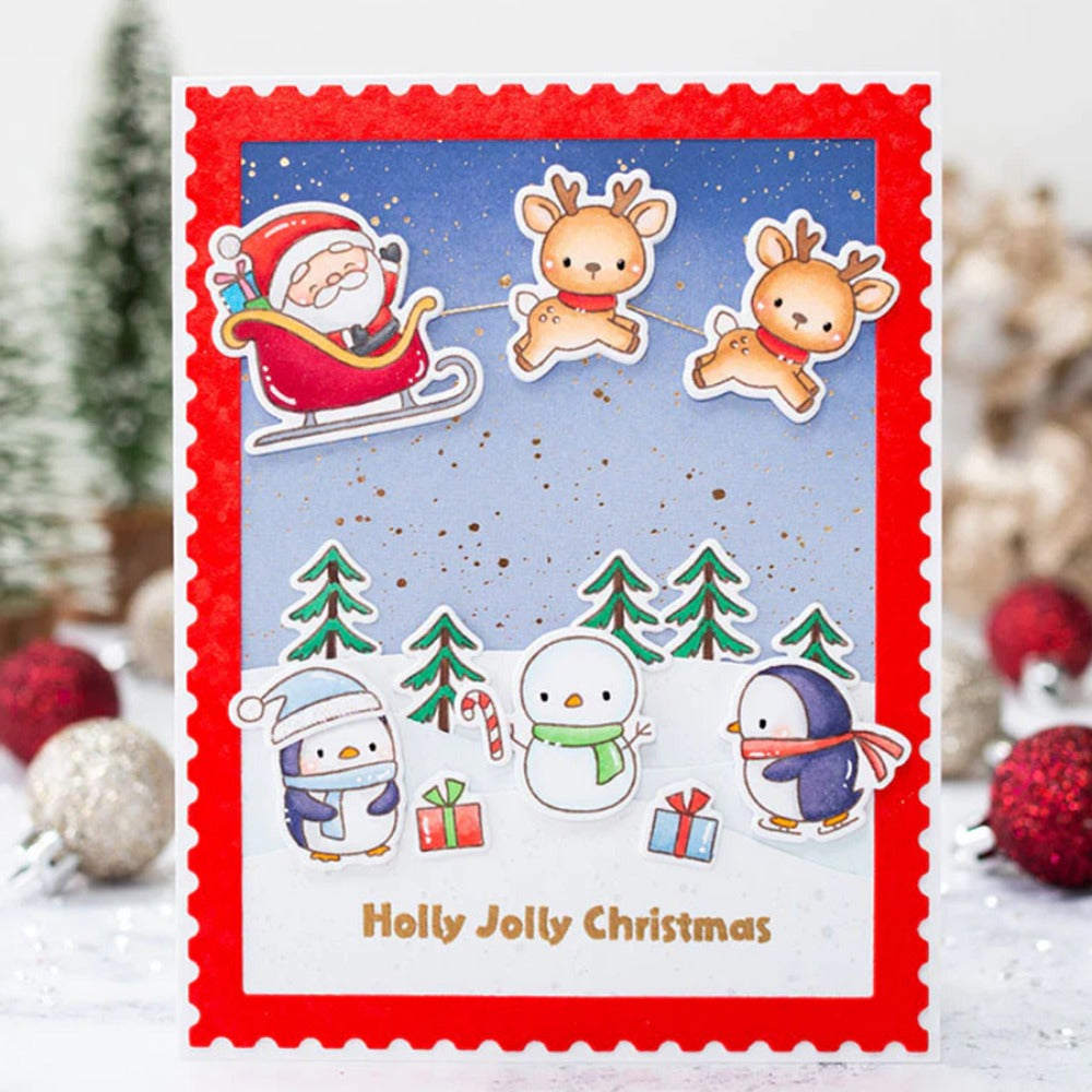 Christmas Animals Dies & Stamps Set