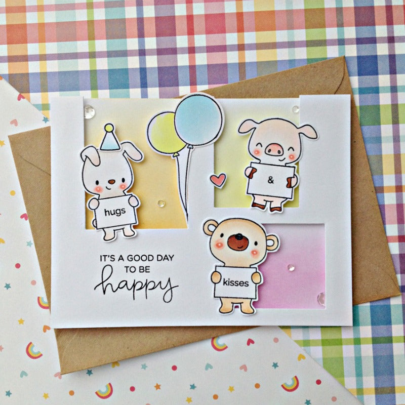 Animal Message Board Dies & Stamps Set