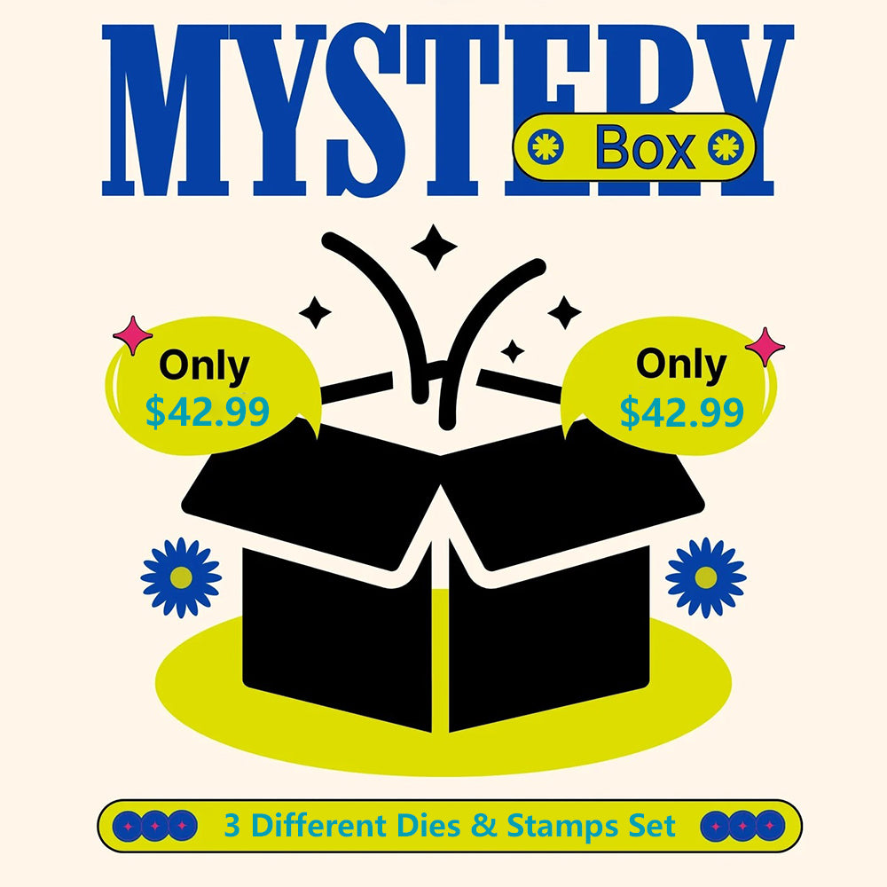 Dies & Stamps Set Box With 3 Sets