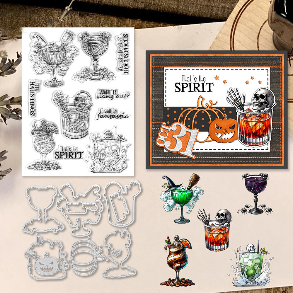 Halloween Goblet Dies & Stamps Set