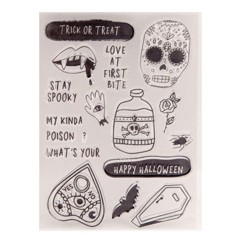 Halloween Theme Clear Stamps