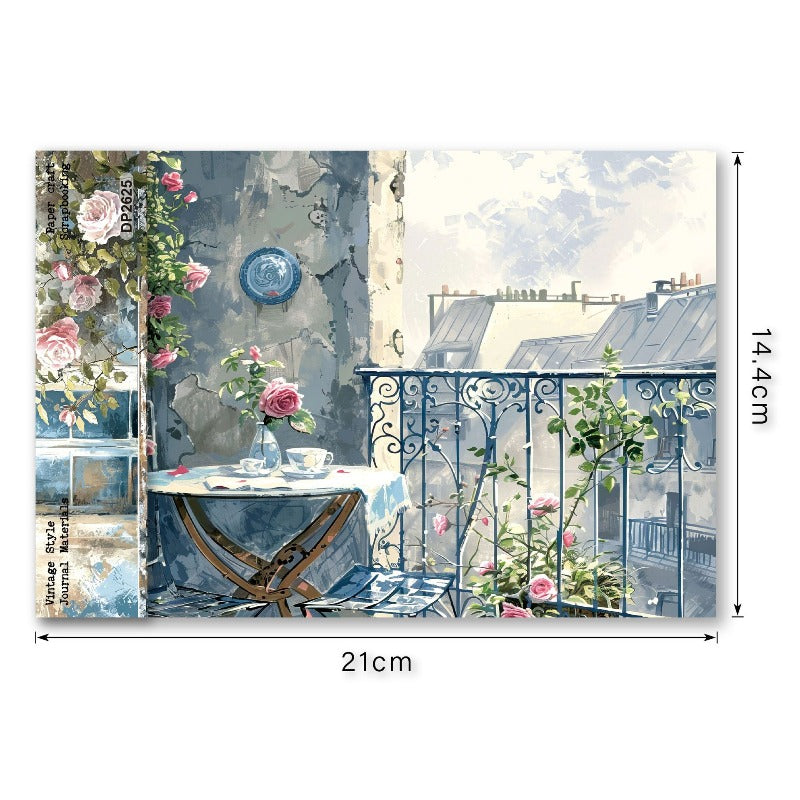 A5 Window Garden Journal Scrapbook Paper