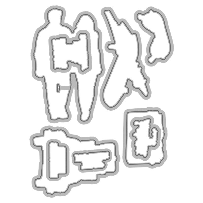Couple Travel Dies & Stamps Set