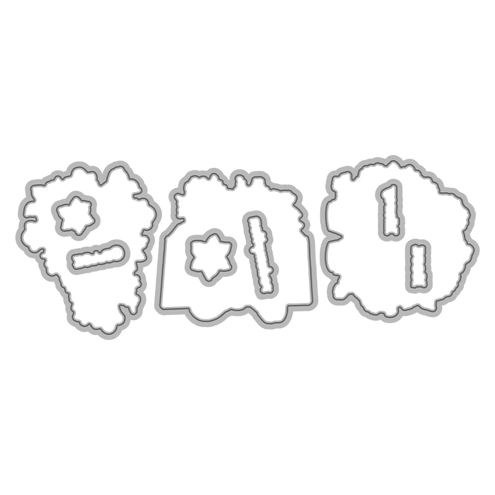 Cross Flowers Dies & Stamps Set