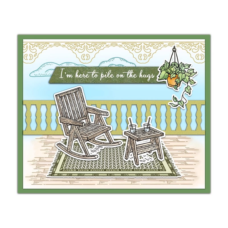 Patio Lounge Chair Dies & Stamps Set
