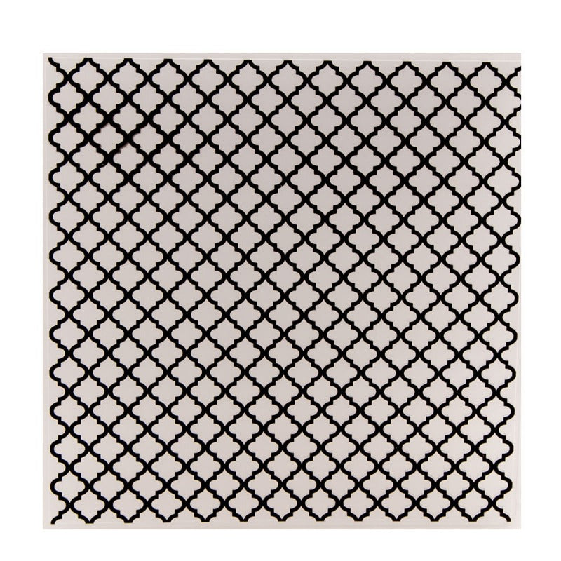 Grid Pattern Plastic Embossing Folder