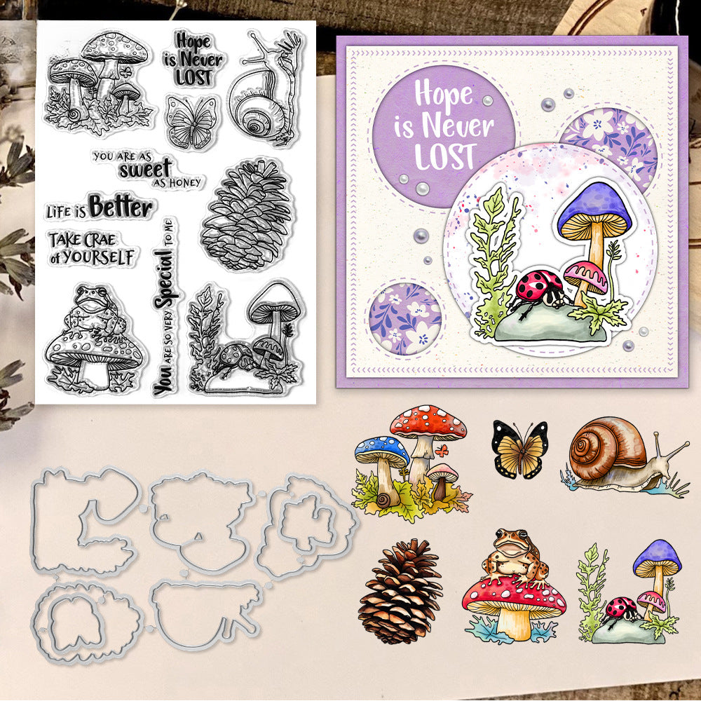 Spring Theme Dies & Stamps Set