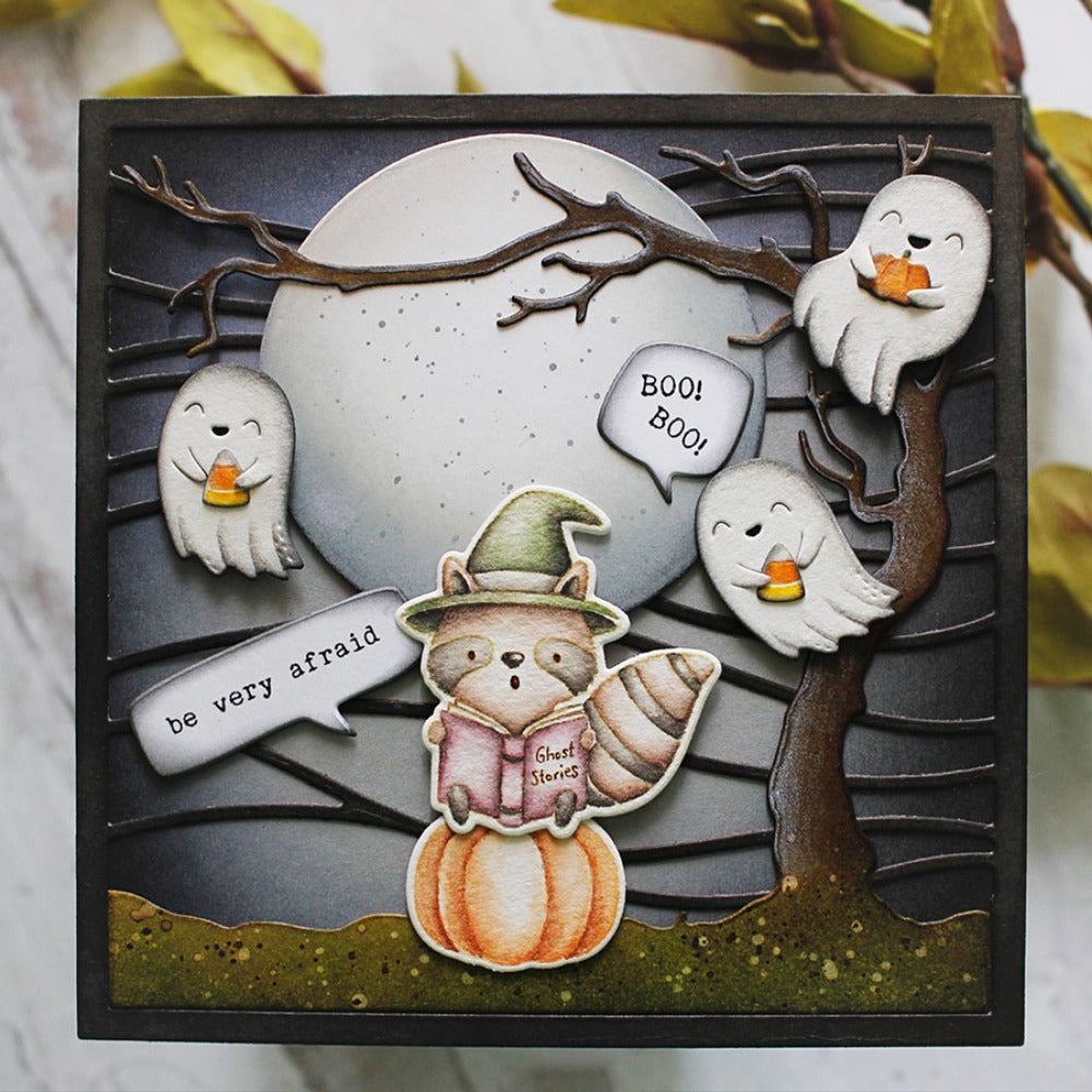 Halloween Ghost Dies & Stamps Set