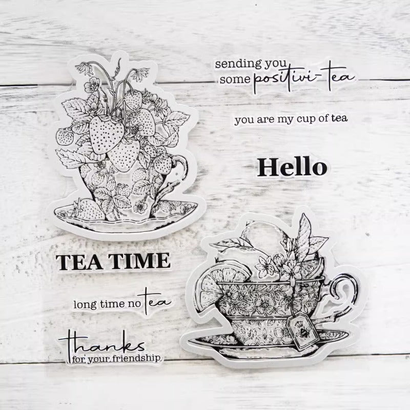 Fruit Strawberry Lemon Cup Dies & Stamps Set