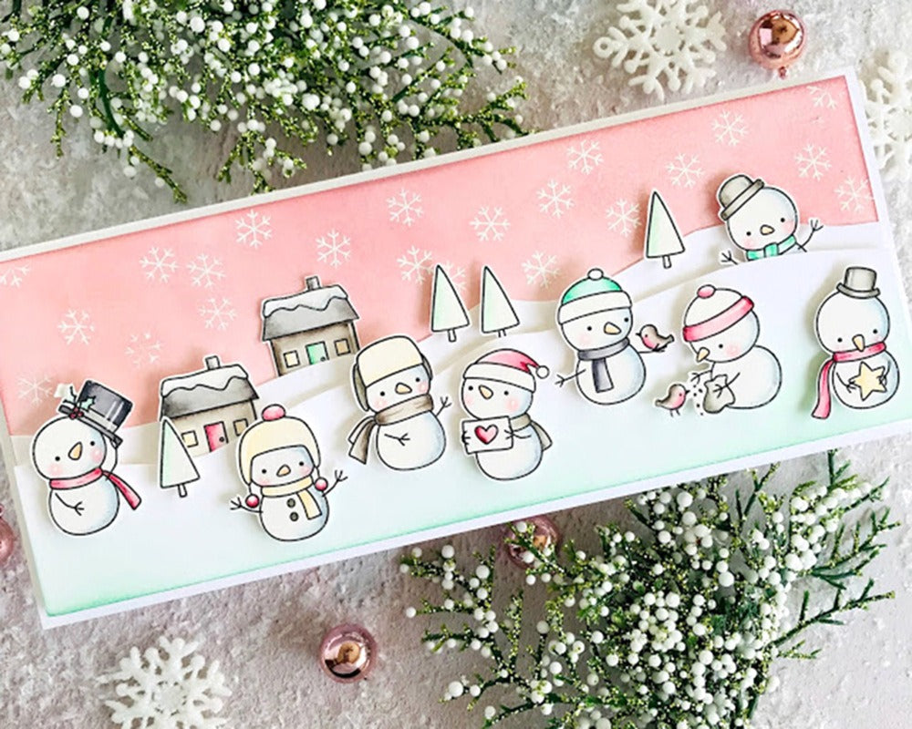 Winter Snowman Series Dies & Stamps Set