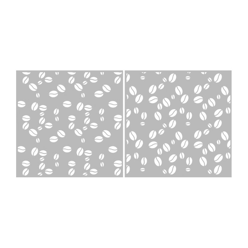 3D Coffee Beans DIY Painting Hollow Stencil
