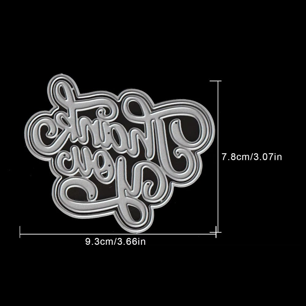 "THANK YOU" Basic Words Metal Cutting Dies