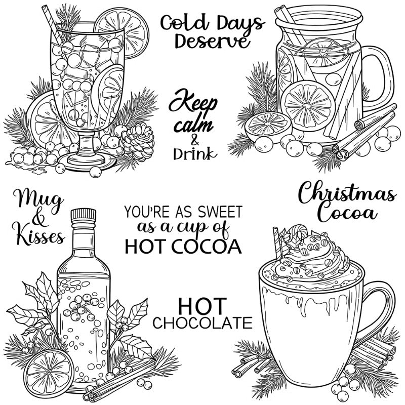 Party Drinks Dies & Stamps Set