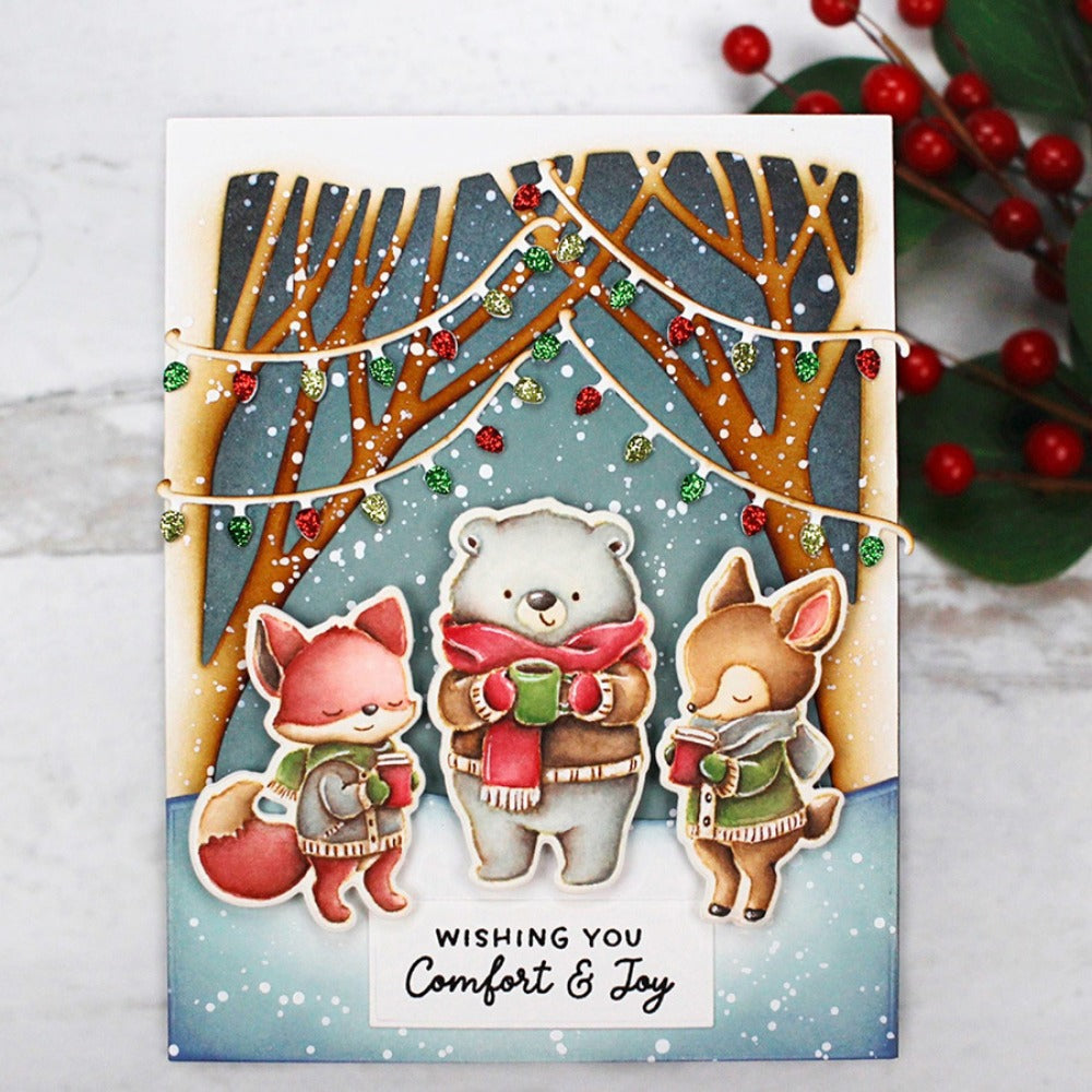 Winter Animals Dies & Stamps Set