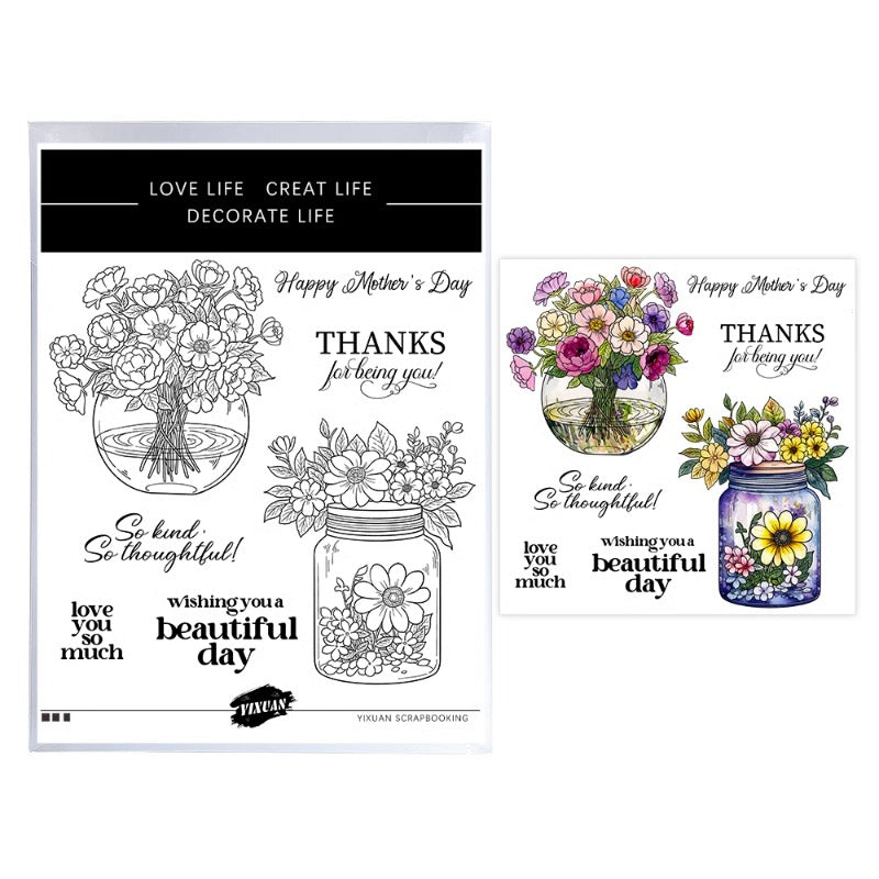 Flowers In A Vase Dies & Stamps Set