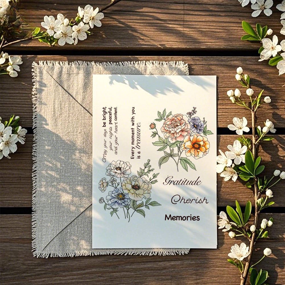 Spring Flowers Clear Stamps