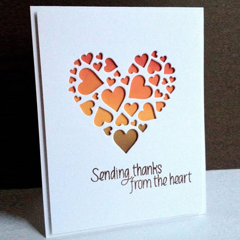 Mini Love Heart Background Frame Cutting Dies
