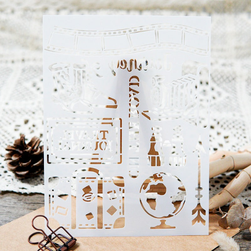 Journal DIY Painting Hollow Stencil