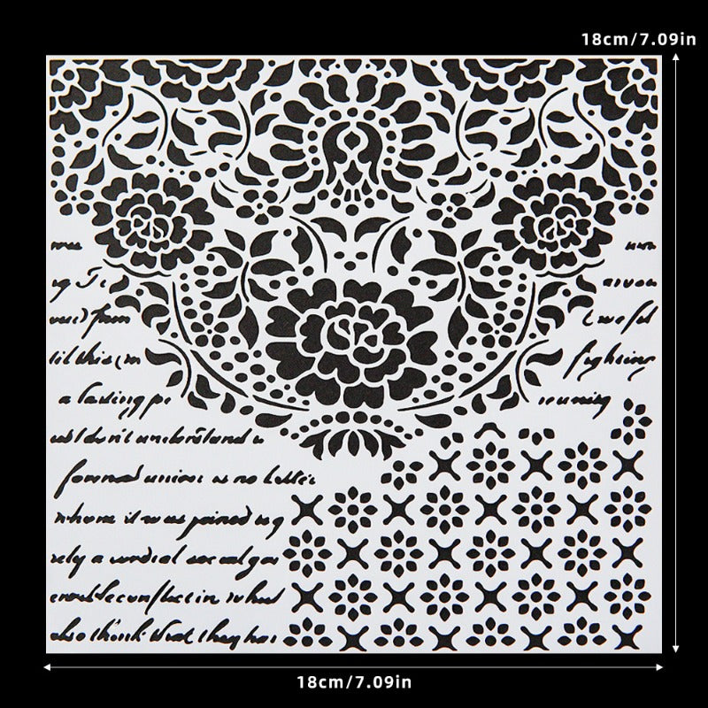 Flower DIY Painting Hollow Stencil
