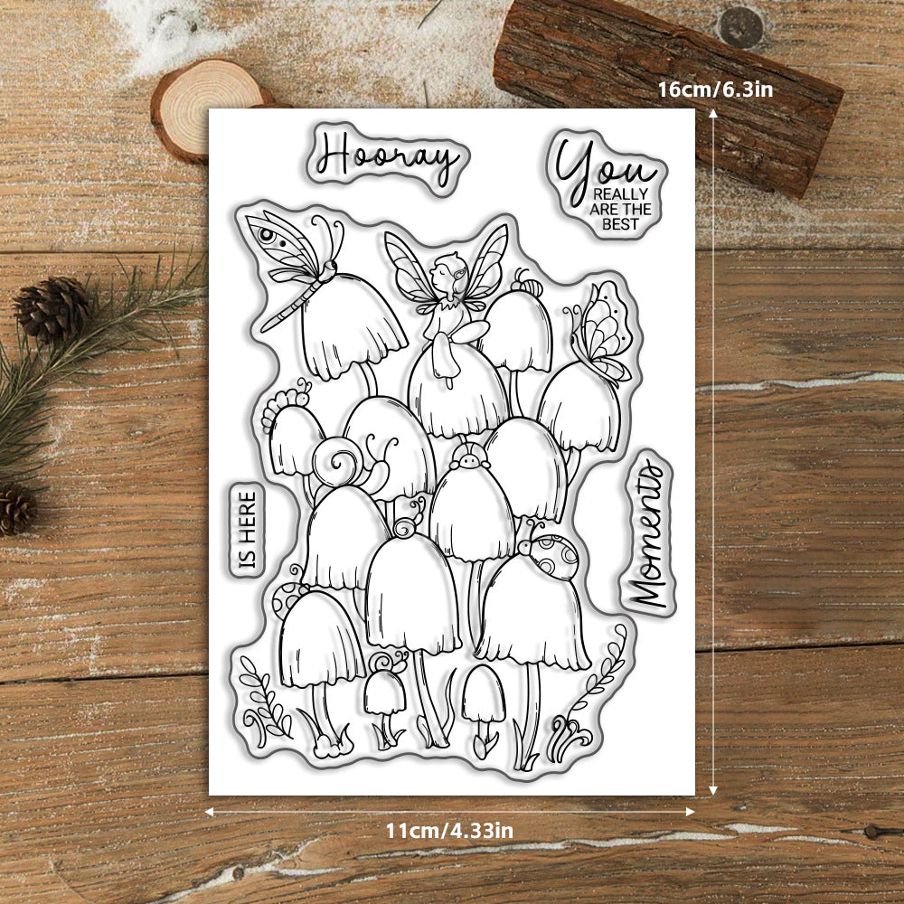 Personality Mushroom Clear Stamps