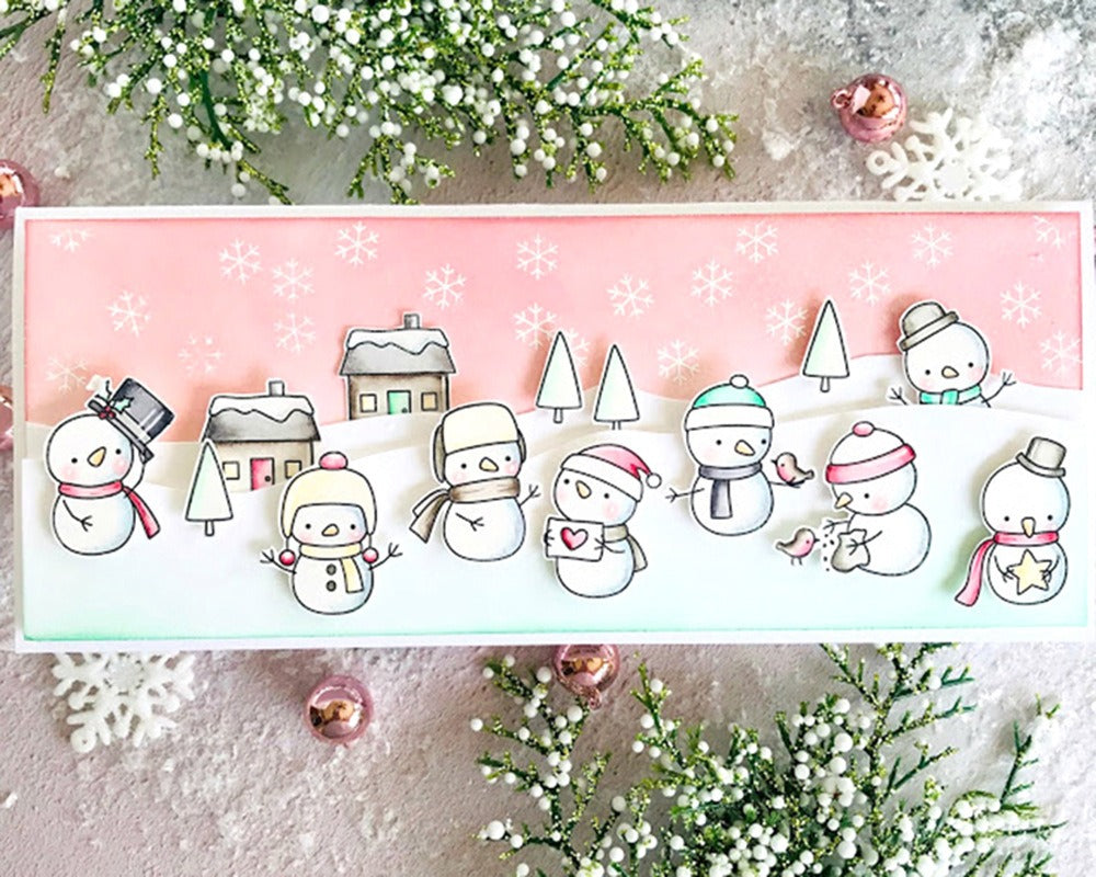Winter Snowman Series Dies & Stamps Set