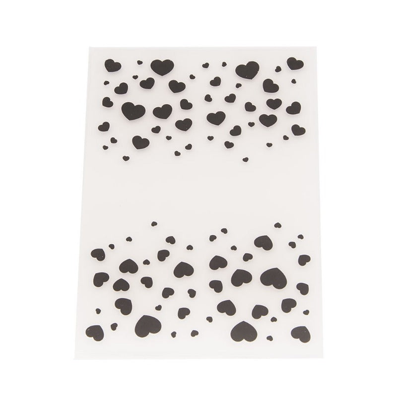 Love Pattern Plastic Embossing Folder