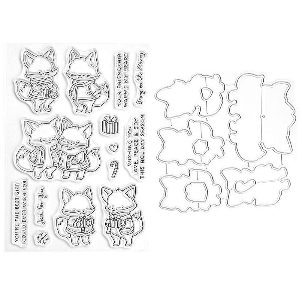Christmas Animals Dies & Stamps Set