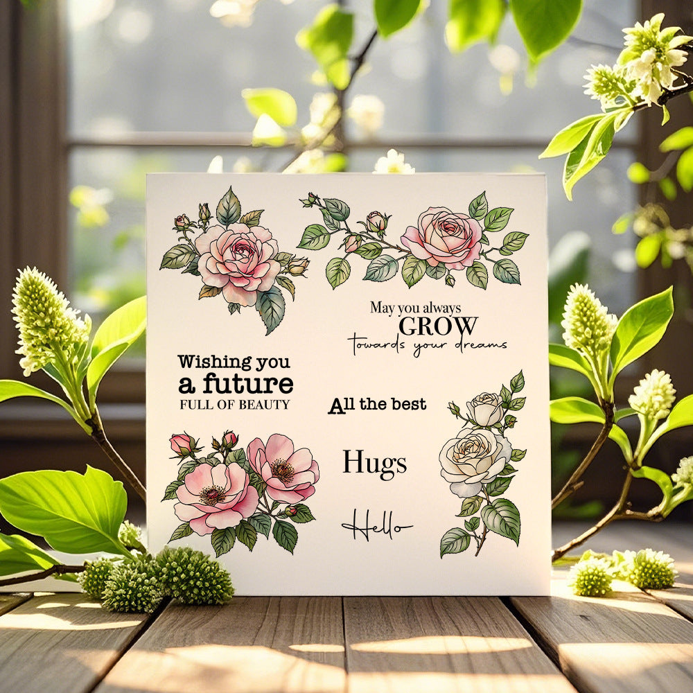 Beautiful Roses Dies & Stamps Set