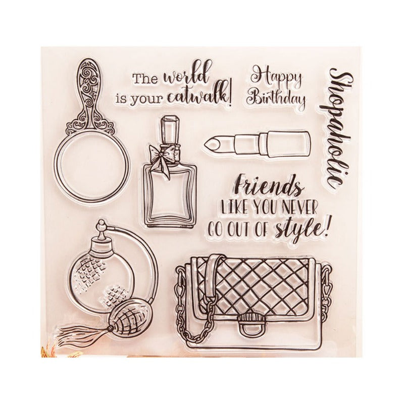 Bag Perfume Mirror Clear Stamps