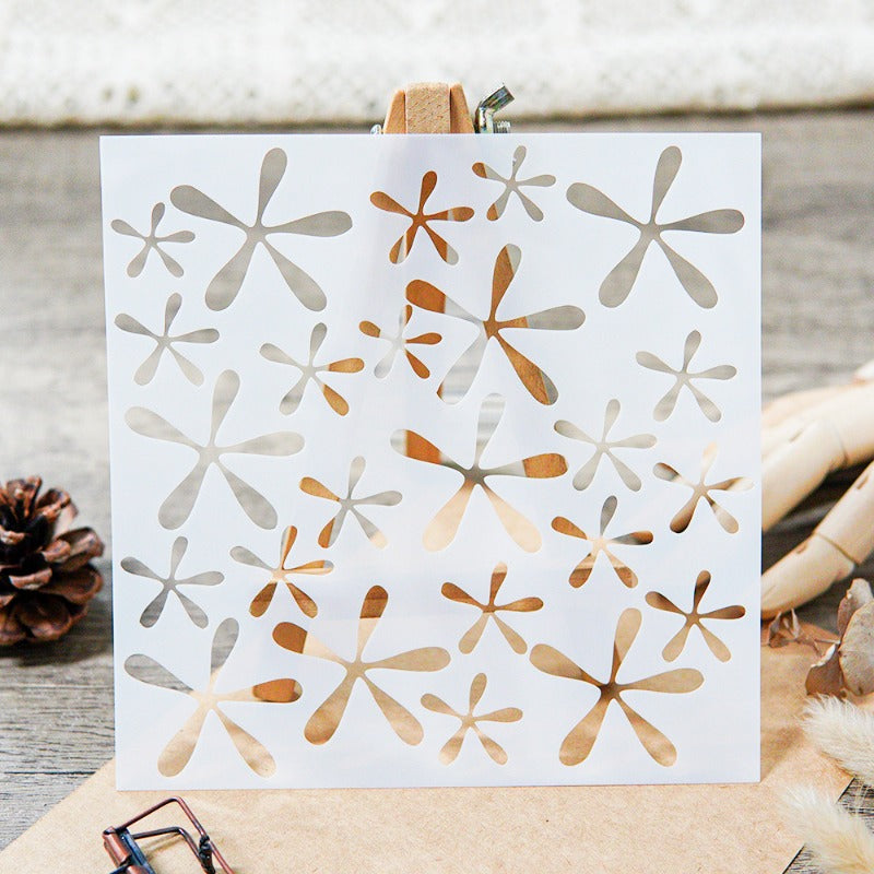 Flowers DIY Painting Hollow Stencil