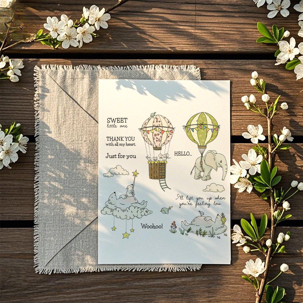 Polar Bear Elephant Clear Stamps