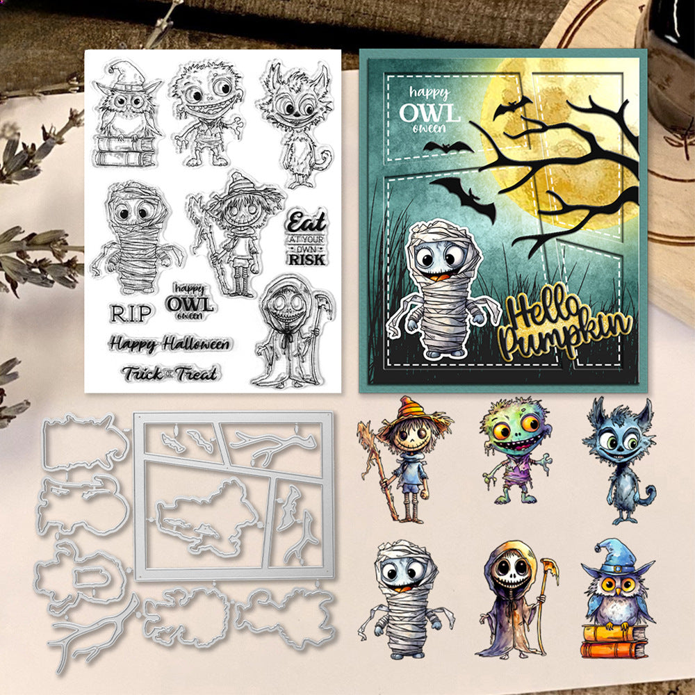 Halloween Monsters Dies & Stamps Set
