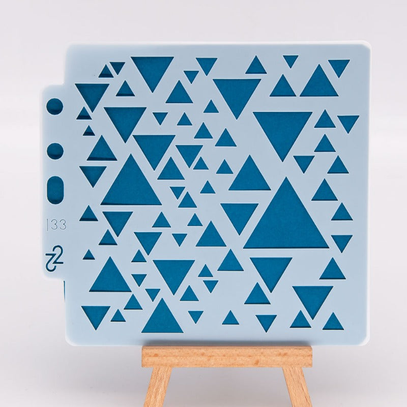 Triangle Pattern Hollow Stencil