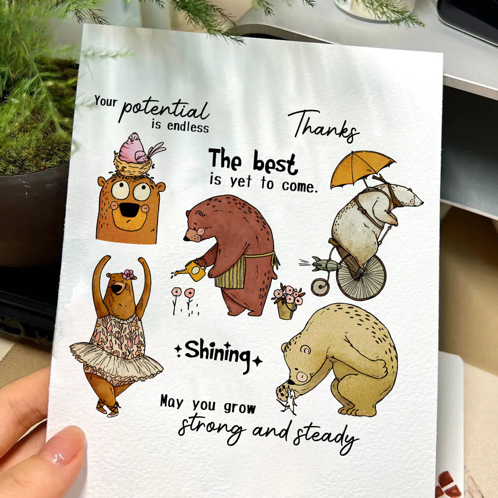 Animal Bear Clear Stamps