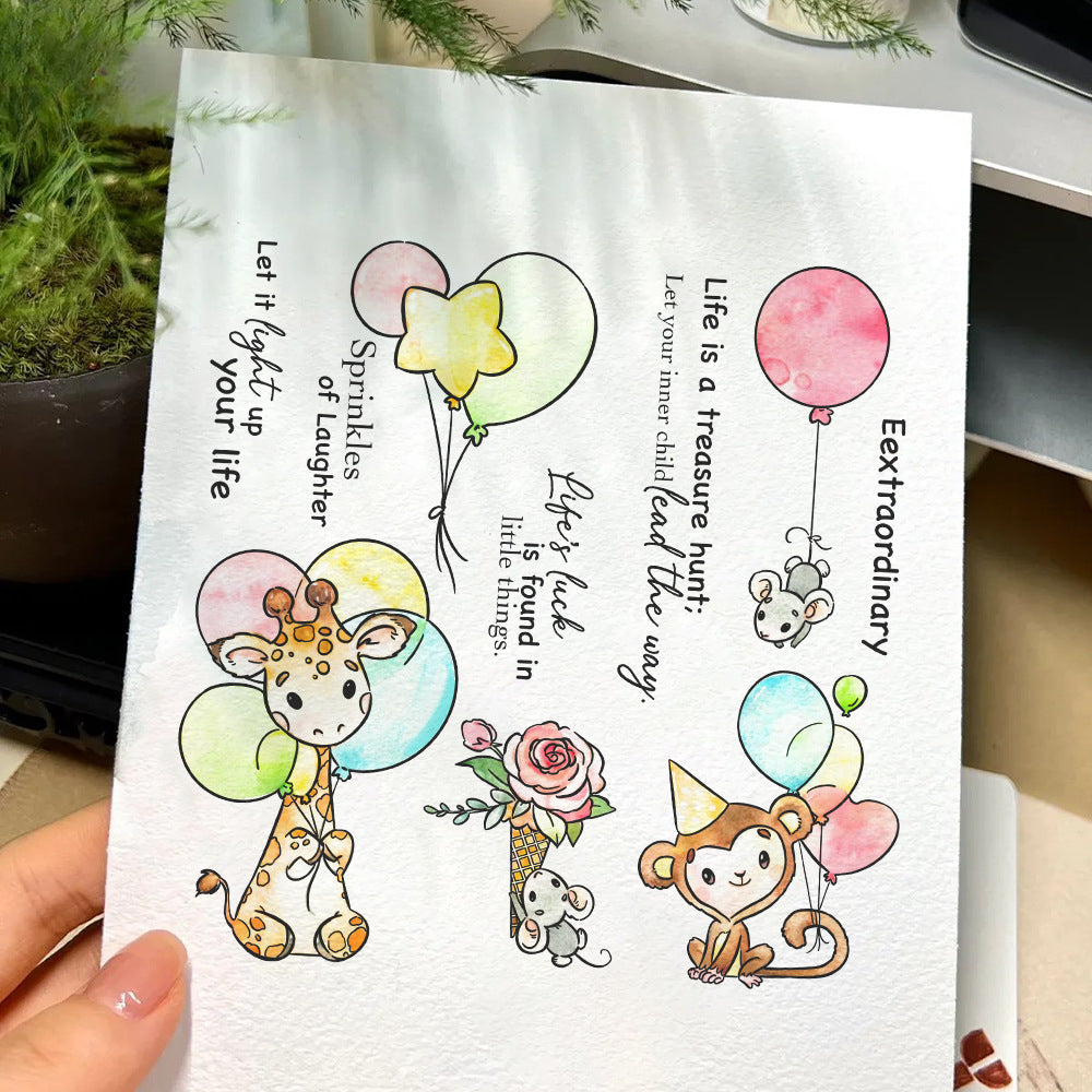 Animal Balloons Dies & Stamps Set