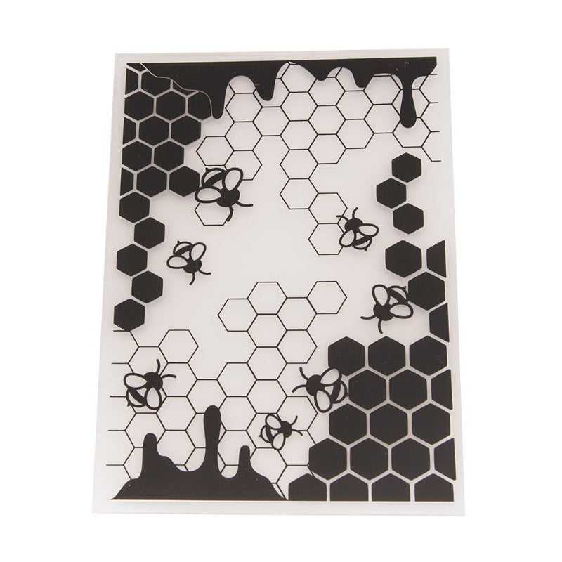 Bee Hive Plastic Embossing Folder