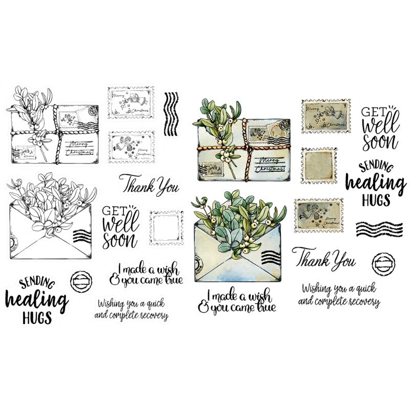 Cute Envelope Mailer Set Dies & Stamps Set