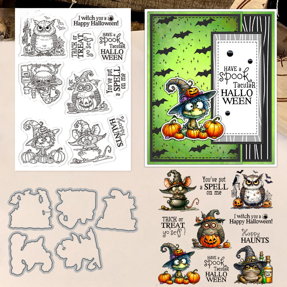 Halloween Animals Dies & Stamps Set